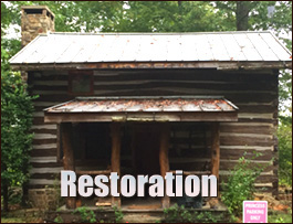 Historic Log Cabin Restoration  Betsy Layne, Kentucky
